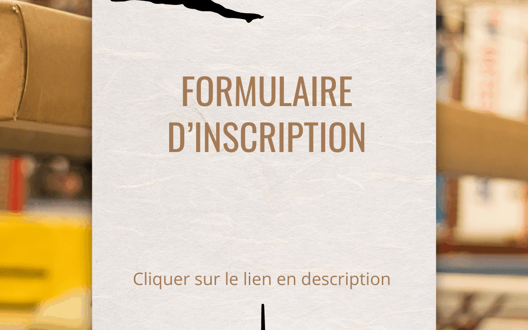 Formulaire d&rsquo;inscription